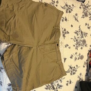 Dockers Tan Flat Front Men Shorts
